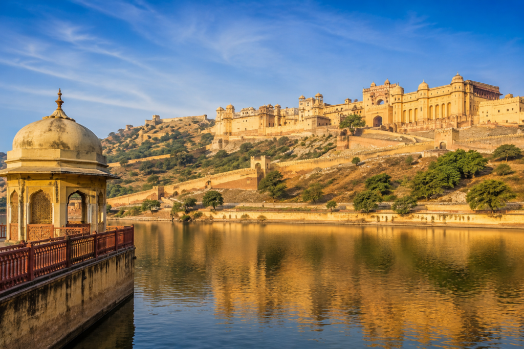 Amber Fort Jaipur view during Delhi to Jaipur one day tour by private car