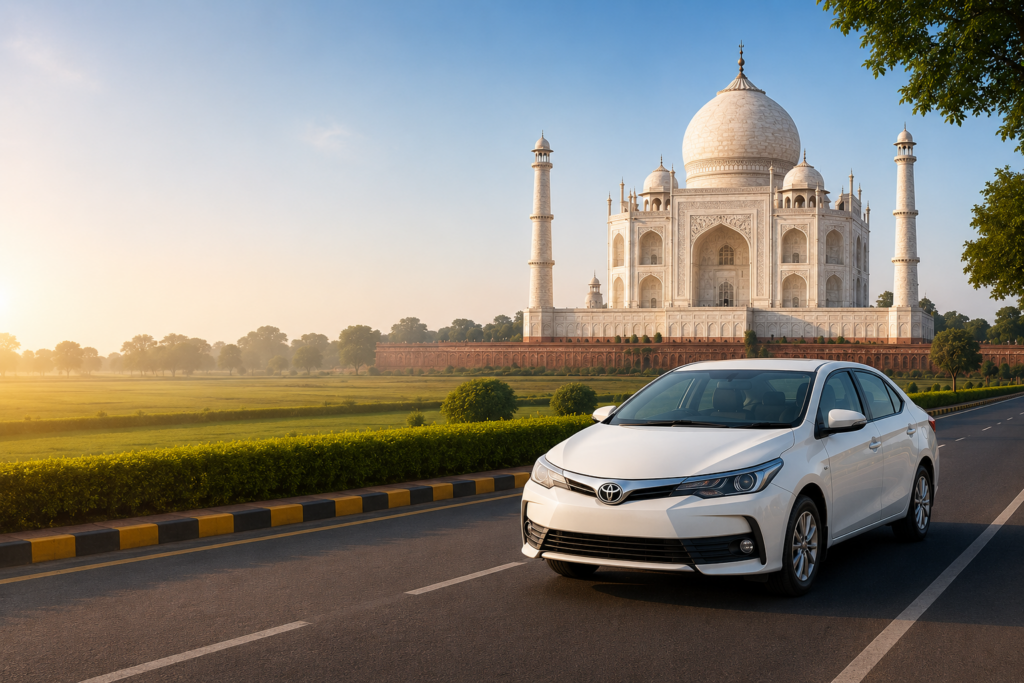 One Day Agra Tour from Delhi by Car with Taj Mahal and private AC sedan